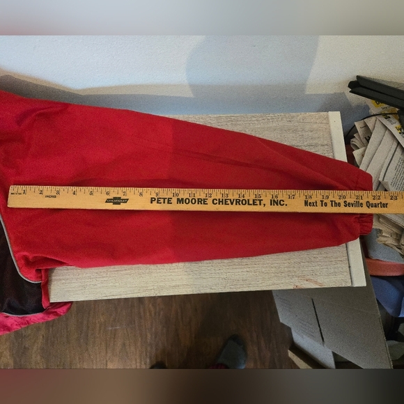 Vintage Canada Sportswear CSW Rain Jacket Mens Size XL Red Black lightweight Can - Picture 8 of 8